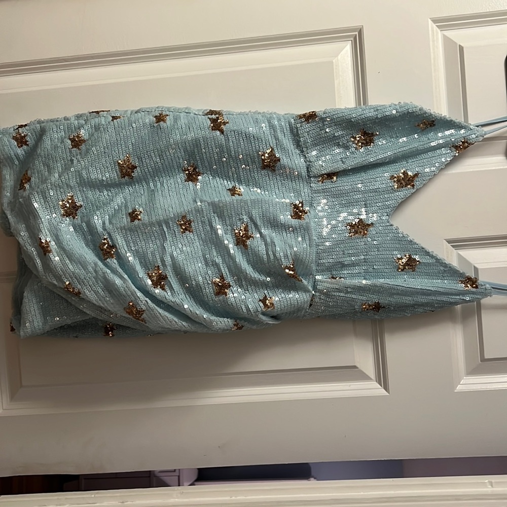 Superdown blue star dress